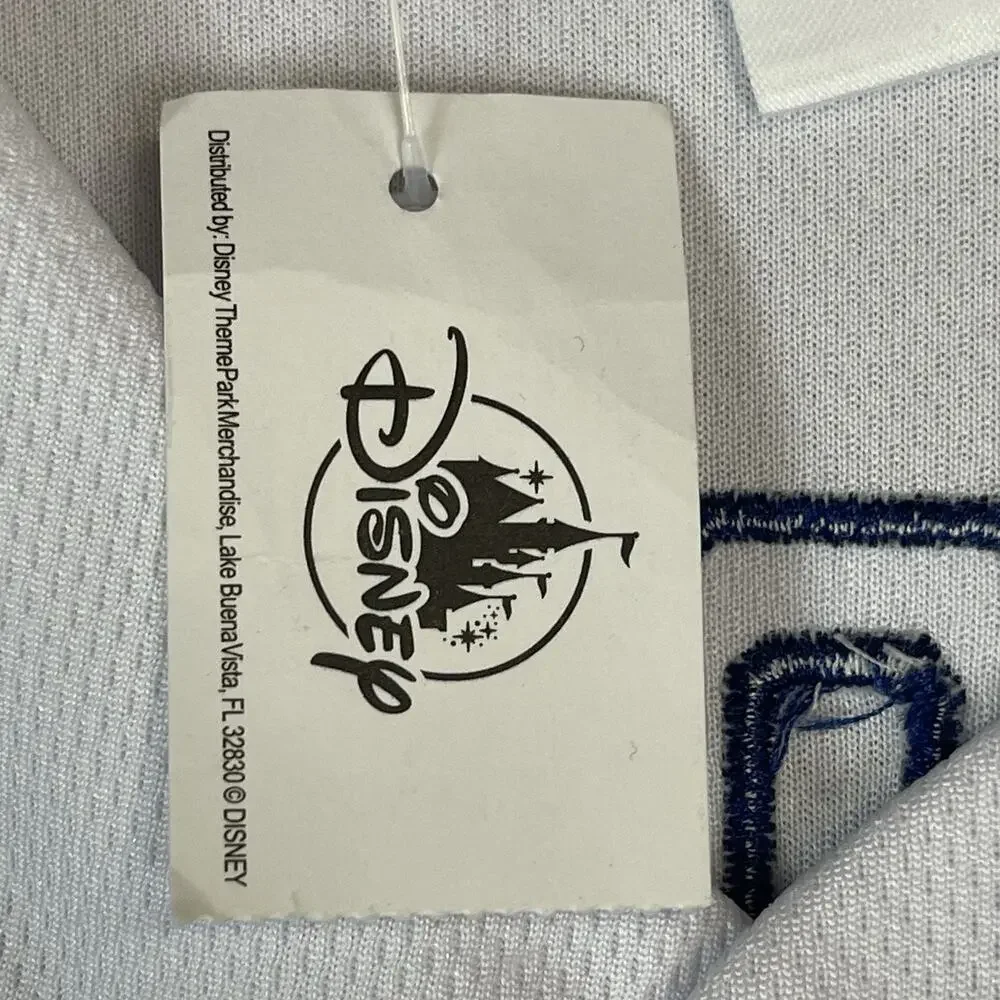 Disney Monster Inc‎ Jersey Mens XXL White Wazowski Embroidered Graphic Button Up